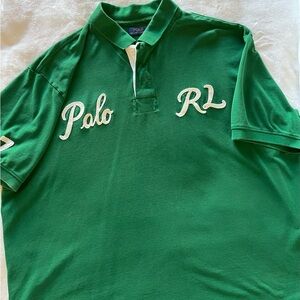 Men’s Polo by Ralph Lauren
Size: 3XB-Big
Color: Green
